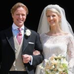 Thomas Kingston and Lady Gabriella Kingston after their wedding at St George's Chapel in Windsor in 2019.